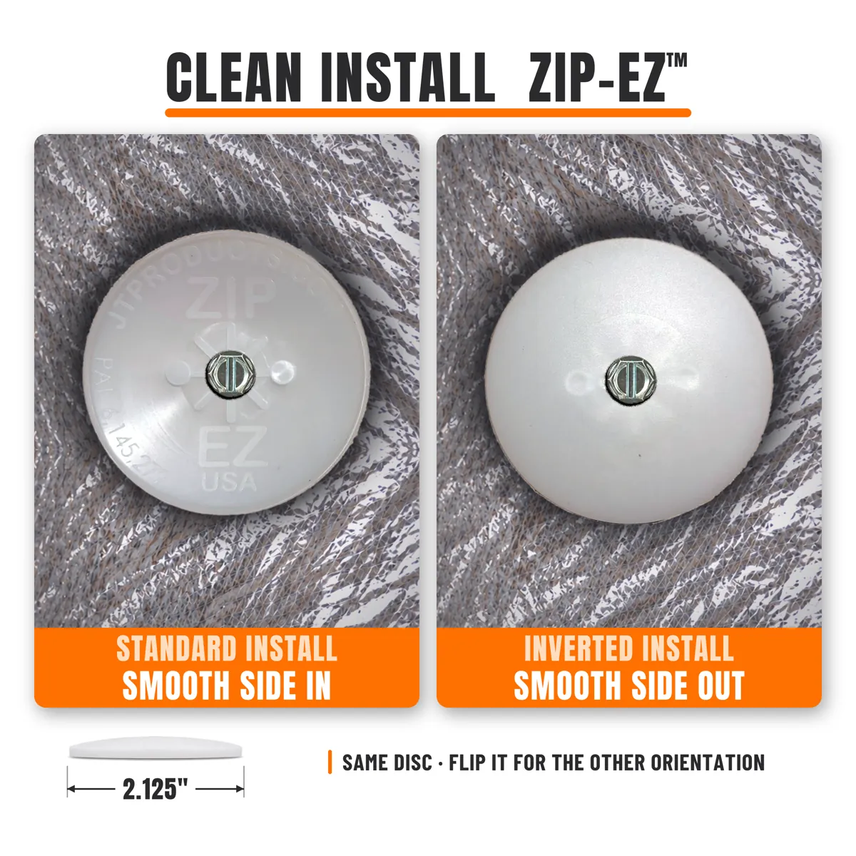 Clean Zip-Ez install on a wrapped duct