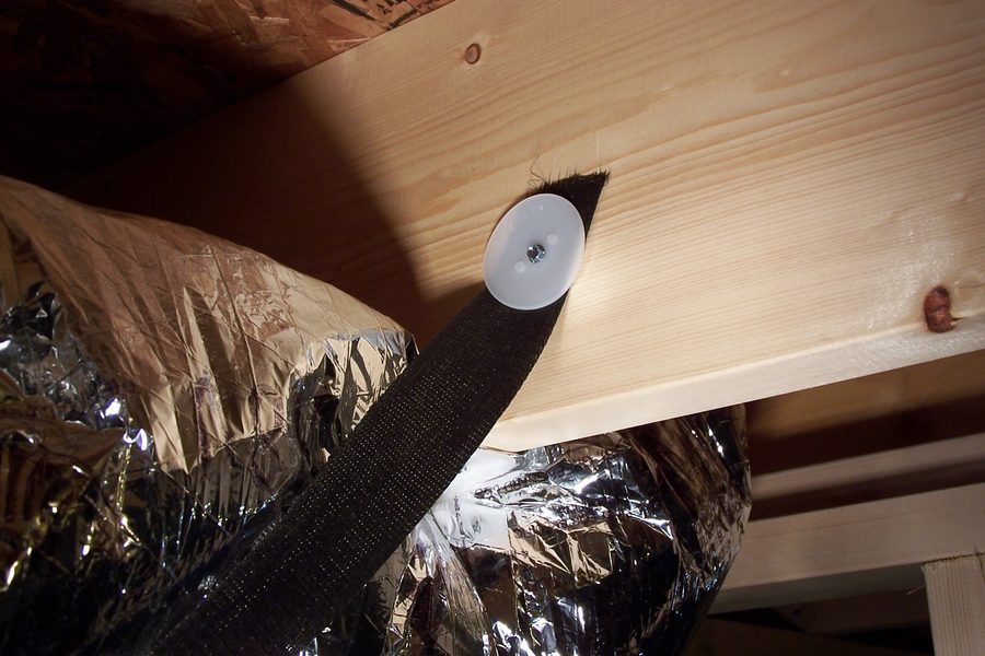 Zip-Ez™ on Flex Duct Strapping — Angle 1